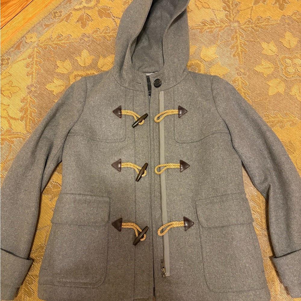 J. Crew wool toggle button duffle coat